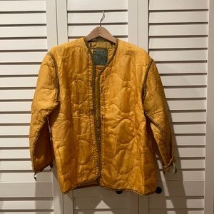 Vintage Military Liner Jacket - Rare Orange Color